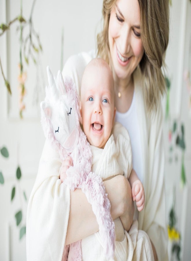 Slumberkins Unicorn Snuggler & Affirmation Card Bundle | Promotes Authenticity, Confidence & Healthy Fiendships | Social Emotional Tools for Ages 0+ (Unicorn Snuggler Plush + Affirmation Card) - Image 5
